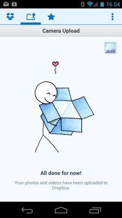 Nye Dropbox for Android laster automatisk opp bilder og video fra telefonen din.