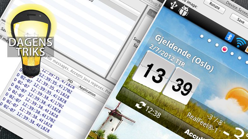 Lagre skjermbildet fra en Android-mobil