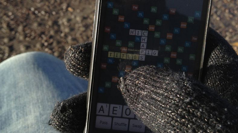 Hanskene som fungerer på mobilskjermen