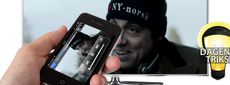 Vis iPhone-skjermbildet p&aring; TV-en