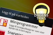 Les Tilpass startskjermen på mobilen