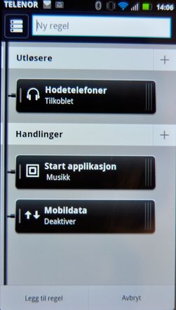Motorola hevder at du kan få hele 30 prosent med batteritid ut av telefonen din med Smart Actions. Vi har ikke målt, men vi synes funksjonen er svært praktisk til flere formål.