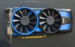 Radeon HD 7770 med viftene ved siden av hverandre