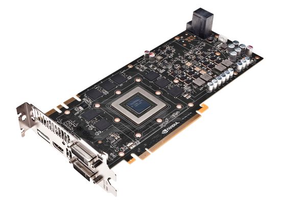 Selv dette beistet av et skjermkort, Nvidias splitter nye GeForce GTX 680, sliter med å drive tunge spill når oppløsningen passerer 2000 piksler i bredden.