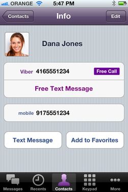 Viber lar deg ringe gratis til andre Viber-brukere. Men alle kontaktene blir lagret på en server et annet sted i verden, noe som kan være et sikkerhetsproblem for bedrifter.