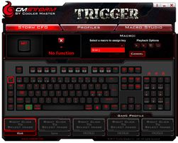 Den medfølgende programvaren til Trigger-tastatureter enkelt å forstå seg på.