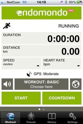 Endomondo vant vår test av treningsapper.