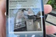 Les Ringeklokke sender bilder av besøkende til telefonen din