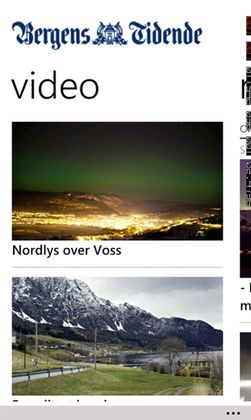 Bergens Tidende er en av avisene som nå har fått egen Windows Phone-app.