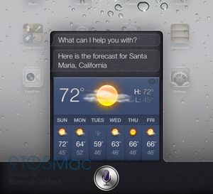 Slik kan Siri komme til å se ut på Apples nettbrett.