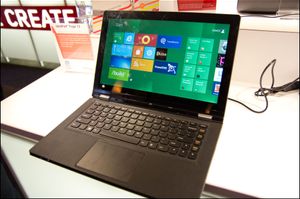 Lenovo Yoga, med berøringsskjerm.