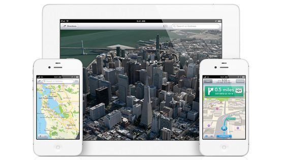 iOS 6 får helt nye kart, utviklet av TomTom.