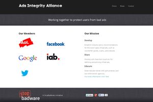 Skjermdump fra adsintegrityalliance.org.