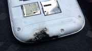 Les Samsung-flaggskipet tok fyr