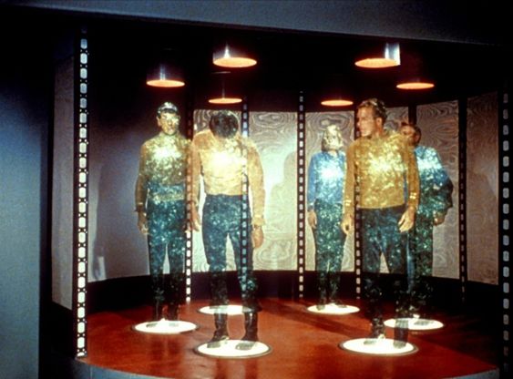 Teleportering fra den første Star Trek-serien.