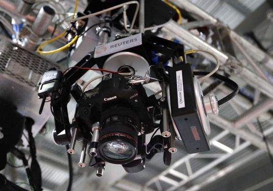 Canon EOS 1D x montert i roboten.