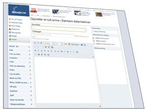 Forumet vårt benytter seg svært mange skjemaer, som du nå er en ekspert på.