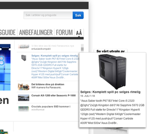 Livefeeden gir deg løpende oversikt over hva som skjer på Hardware.no.