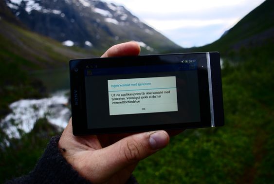 Hvis du ikke husker å laste kartet på forhånd, kommer du ikke langt.