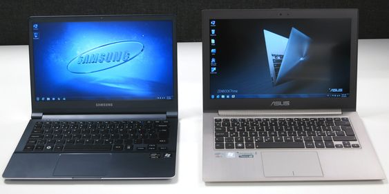 To gode konkurrenter: Samsungs 9-serie og Asus Zenbook Prime.