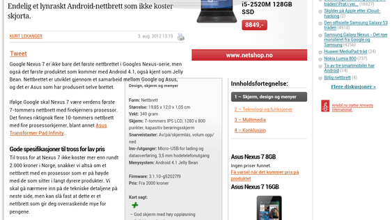 I fullskjermmodus får du god oversikt.