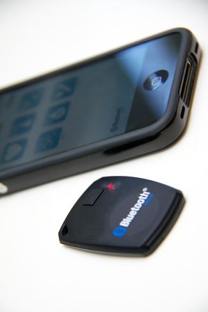 Nordic Semiconductor har også laget en såkalt "proximity sensor", som varsler hvis for eksempel mobiltelefonen og nøklene dine skulle komme for langt fra hverandre. .