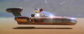 Svevesykkelen minner om denne farkosten fra Star Wars.