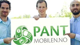 Gutta i Pant Mobilen. Fra venstre Anders Øie, Gulbrand Øverbye og kristian Vinkenes.