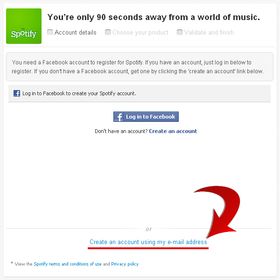 Nå slipper du Facebook-registrering på Spotify.