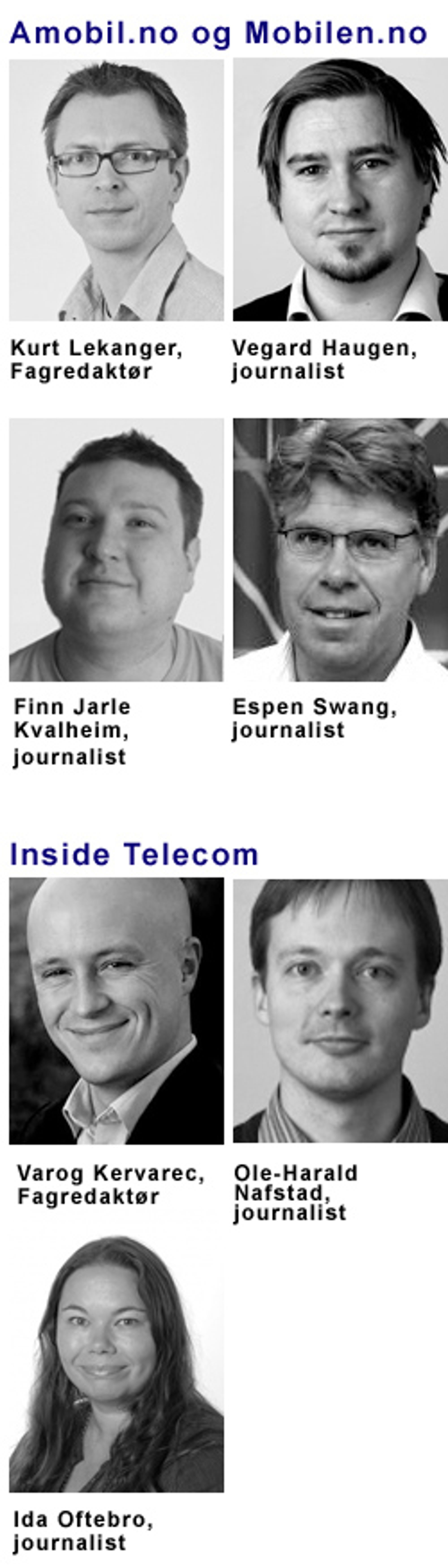 NORGES STØRSTE MOBILREDAKSJON Mobilredaksjonen i Mediehuset Tek teller sju faste journalister, i tillegg til en rekke frilansere.