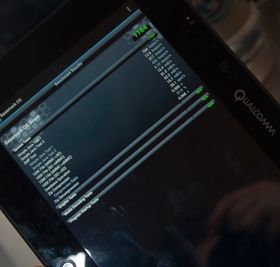 Slik ser resultatene fra Basemark OS ut på Qualcomms nettbrett.