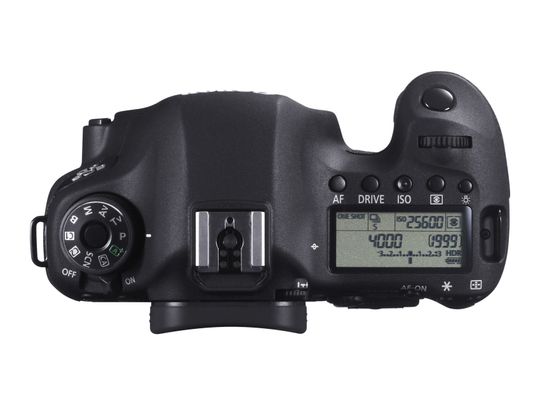 Toppen av Canon EOS 6D.