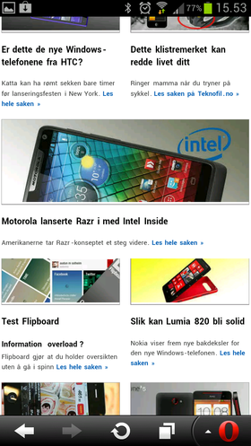 Opera Mini er fortsatt først og fremst en nettleser.