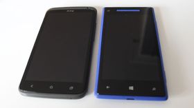 Android-modellen One X har større skjerm enn sin bror i Windows Phone 8-serien.