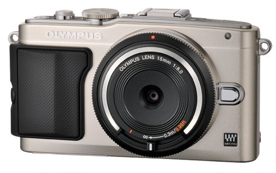 Olympus PEN E-PL5 med BCL-1580.