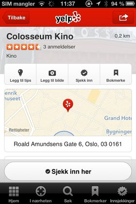 Siri benytter informasjon fra anbefalingstjenesten Yelp.
