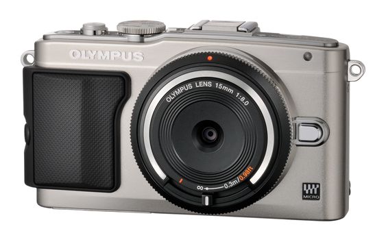 Olympus BCL-1580 påmontert et kamera.