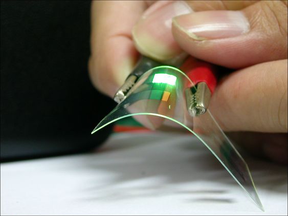 OLED-paneler kan bøyes.