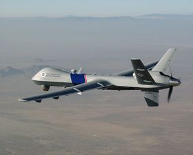 BRUKES MOT PIRATER: MQ-9 Reaper er en overvåkings- og angrepsdrone som blant annet har blitt brukt mot pirater utenfor Somalia.