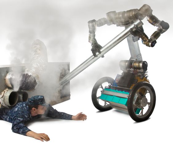 MacGyver-roboten hjelper til.