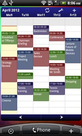 Business Calendar til Android.