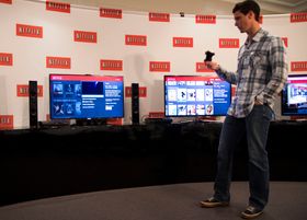 Før vi intervjuet Netflix-toppene fikk vi en rask gjennomgang av Netflix-appene på de ulike spillkonsollene.
