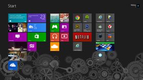 Startskjermen har blitt kjennetegnet til Windows 8.