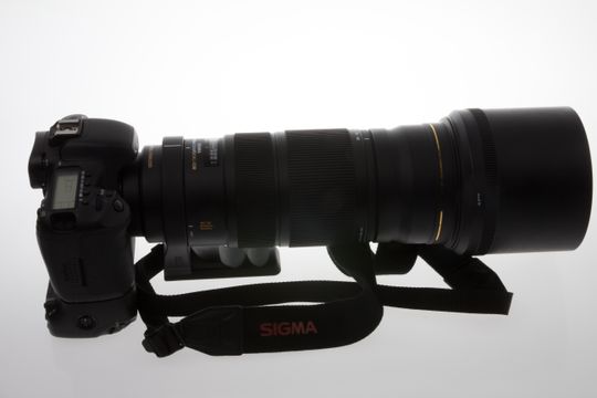 Sigma 120 - 300 montert på Canon EOS 7D.