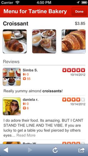 Yelp - til iPhone.