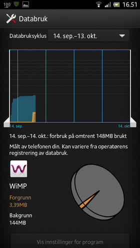 En av nyhetene i Android OS 4 er denne datatrafikkløsningen.
