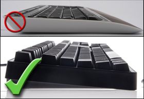 Tastaturer med tynne taster er ikke lenger populært å produsere. Nå er det store og tjukke tastaturer som gjelder.