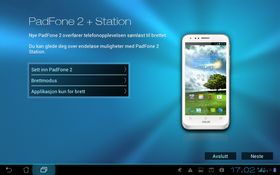 Asus har lagt ved et lite "kurs" i hvordan du bruker PadFone 2.