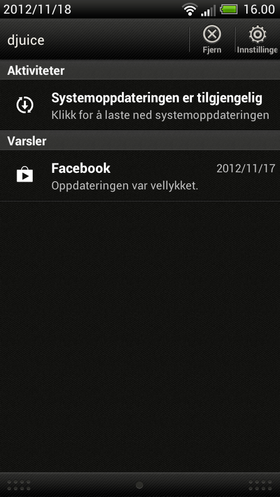 De fleste Android-mobiler sier selv ifra når det er tid for oppdatering.