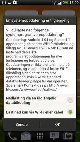 Oppdateringen skjer uten PC-tilkobling i de fleste nyere telefoner.